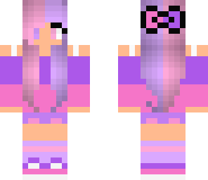 purple pink girl