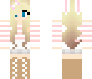 cute pink bunny girl