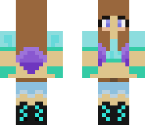 blue and purple girl