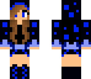 blue hoodie girl