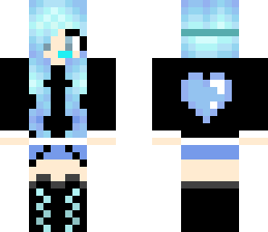blue music girl