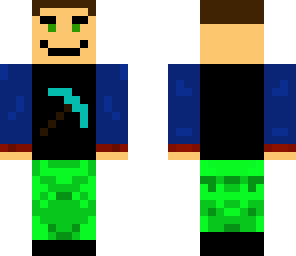 boy with pickaxe tee-shirt