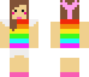 rainbow cloud dress girl