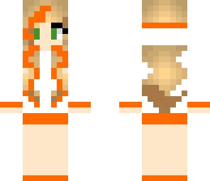 dark orange hoodie girl