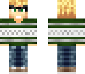 cool green blond boy