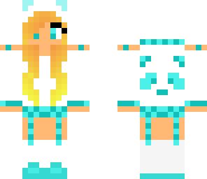blue panda girl
