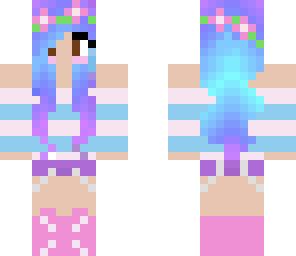 pastel girl bright flower