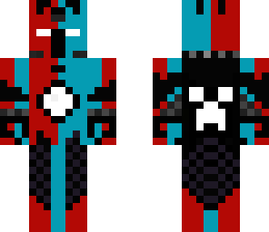blue and red knight