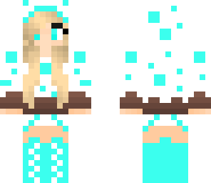 light blue cake girl