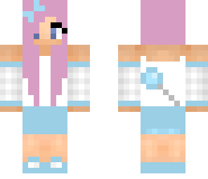 blue lollipop girl