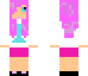pink hair girl