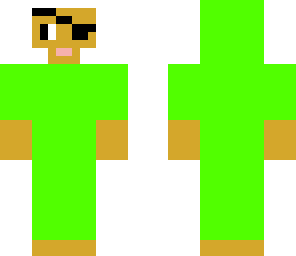 green sheep with eyepatch