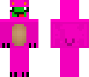 cute pink turtle in bear costume