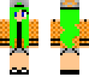 cute green tomboy girl