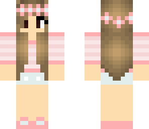 cute pink girl skin