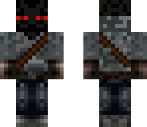 awesome enderman in a gray hoodie