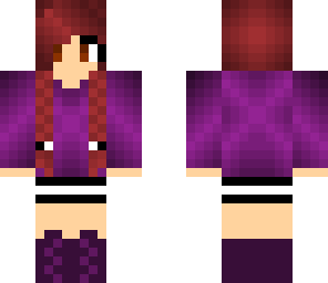 girl with purple sweater