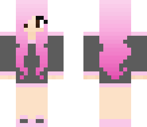 normal pink haired girl