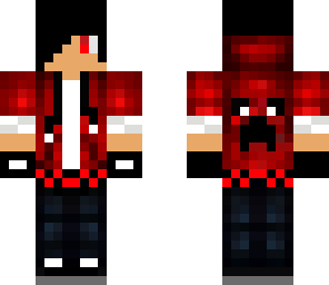 cool red emo boy