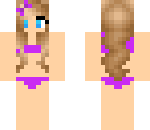bikini girl purple