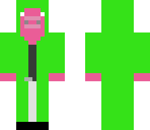 piggy in a suit green