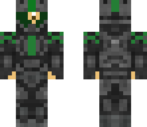 my odst cracked green helmet