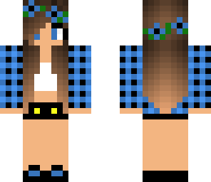 blue checkered gurl