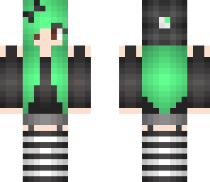 green hair emo girl
