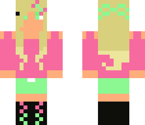 mint strawberry blonde girl