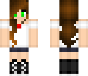 casual girl - with shorter skirt