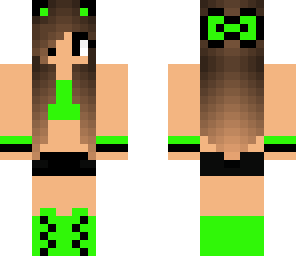 neon green girl