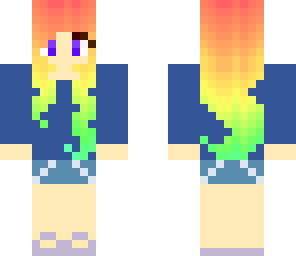 rainbow-haired girl
