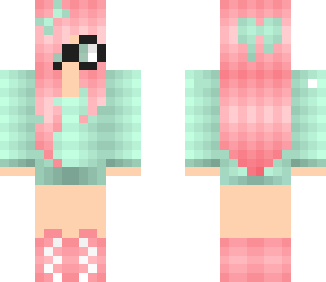 pastel girl with glasses edit