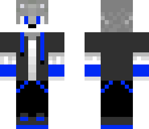 fixed cool blue wolf