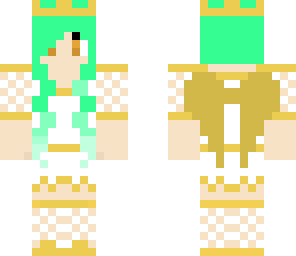 turquoise haired elf goddess