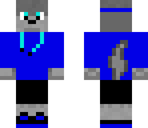 blue hoodied wolf