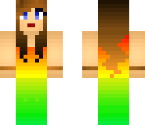 rainbow gown girl