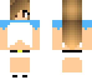 white and blue girl