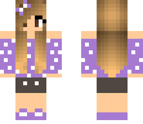 cute puple girl