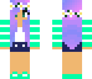 my minecraft skin edited green