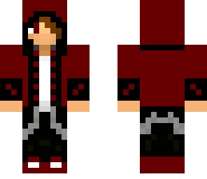 dark red hood