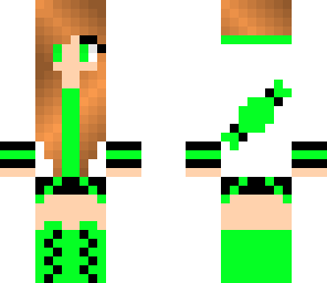 green and black candy hoodie girl