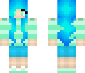 girl skin blue