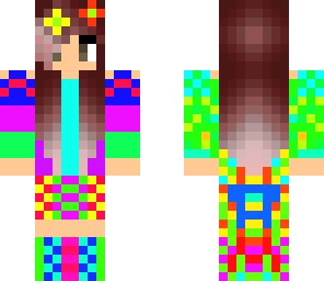 rainbow girl skin