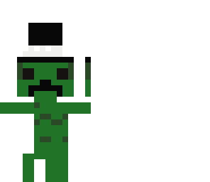 creeper with a top hat