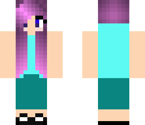 purple hair girl
