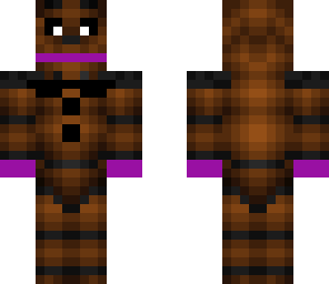 purple man stuffed in freddy