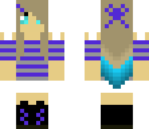 blue tipped hair