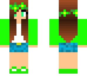 green flower girl