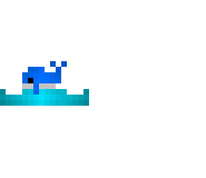whale pixel art